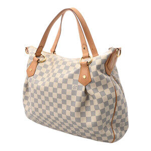 Louis Vuitton Azur Evora Handbag Damier Canvas White